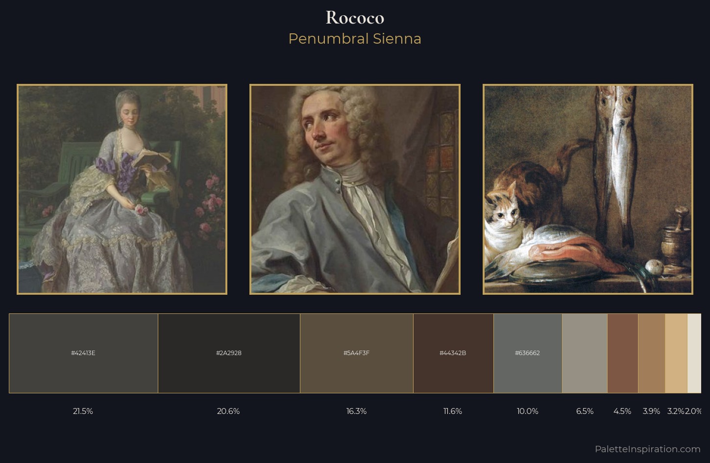 Rococo Palette 20 — Penumbral Sienna