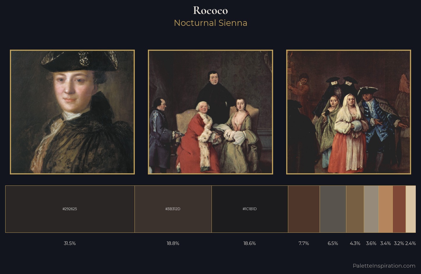 Rococo Palette 36 — Nocturnal Sienna