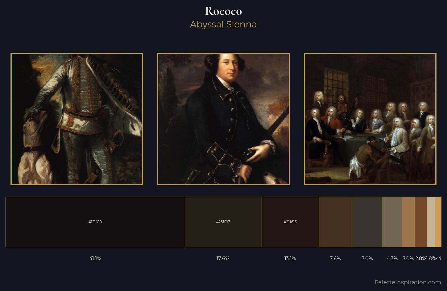 Rococo Palette 44 — Abyssal Sienna