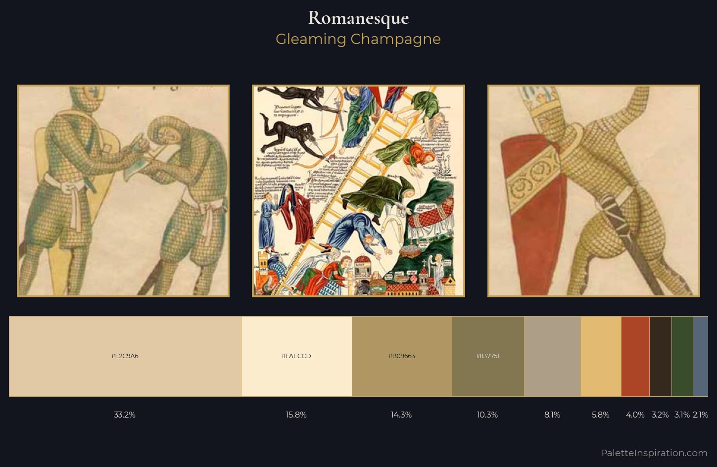 Romanesque Palette 2 — Gleaming Champagne