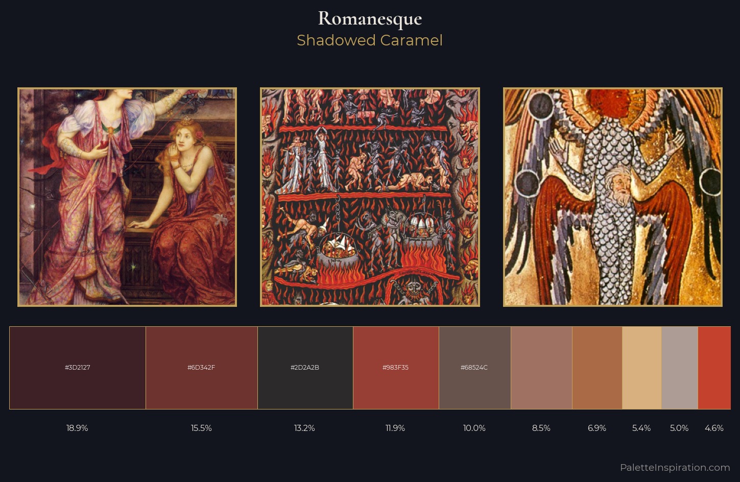 Romanesque Palette 7 — Shadowed Caramel
