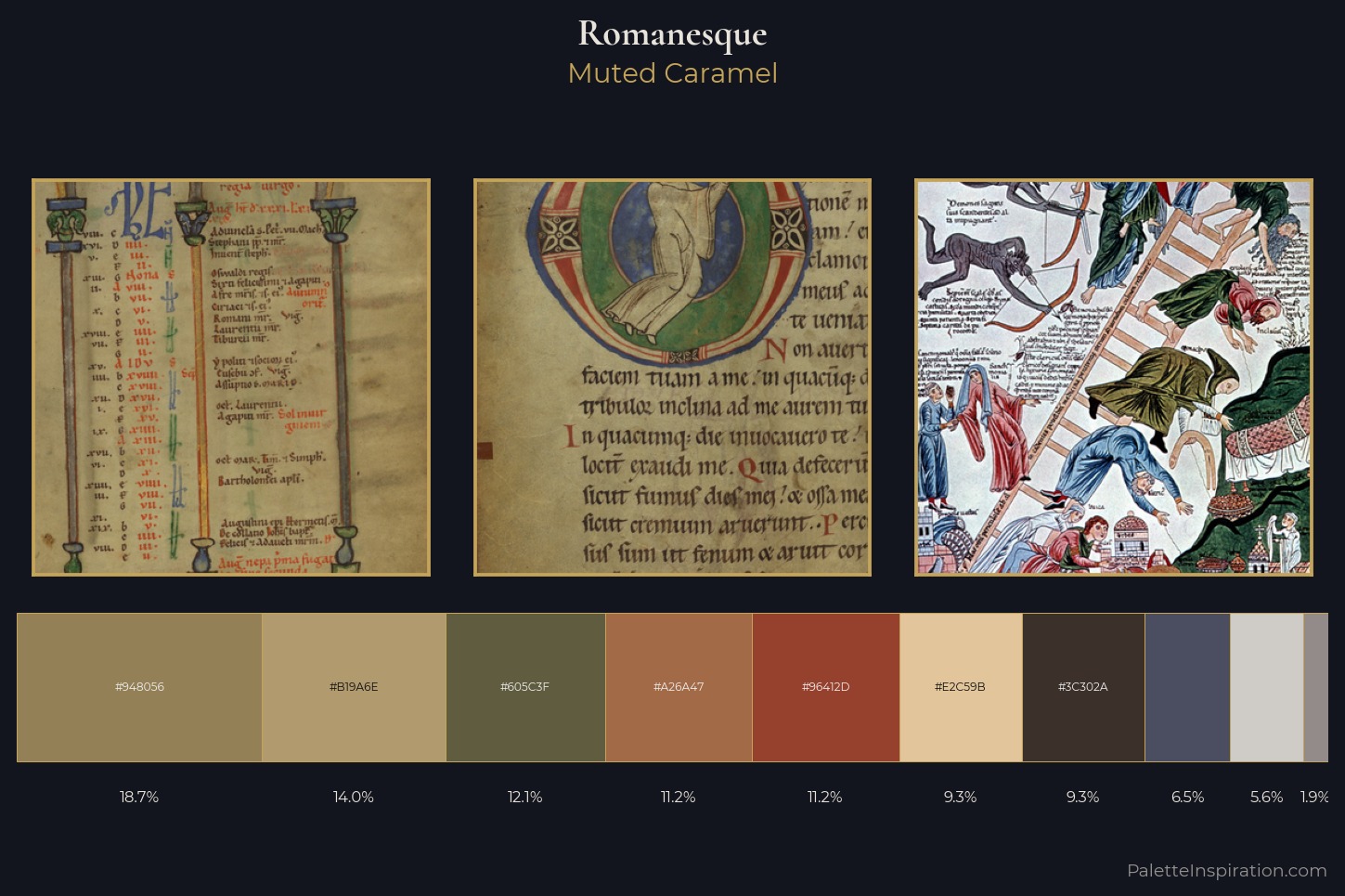 Romanesque Master Palette — Muted Caramel
