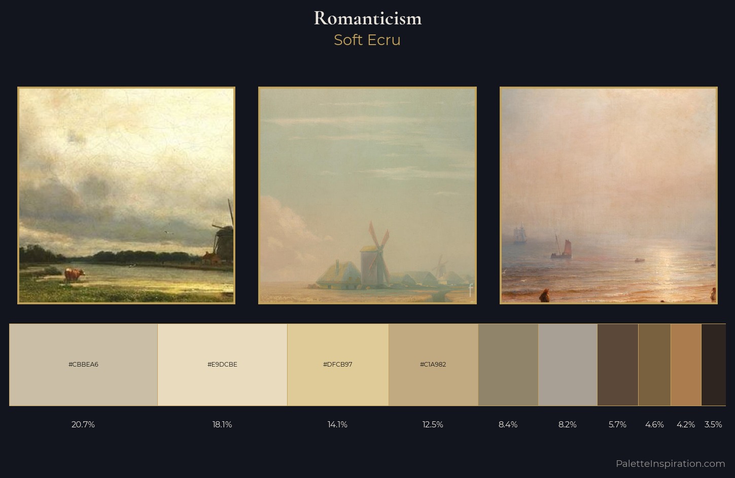 Romanticism Palette 5 — Soft Ecru
