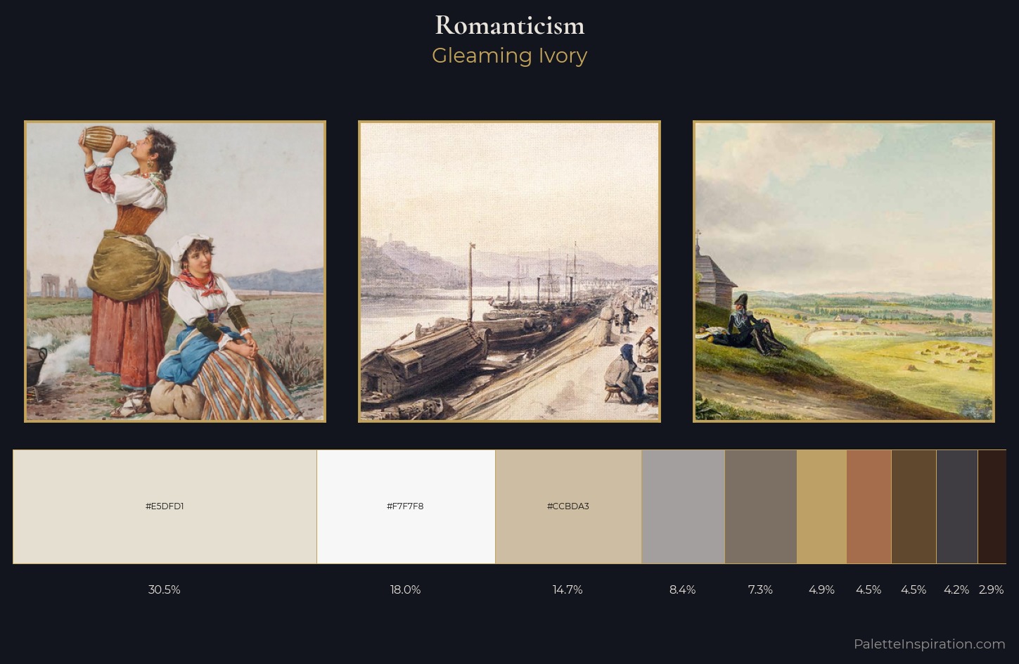Romanticism Palette 6 — Gleaming Ivory