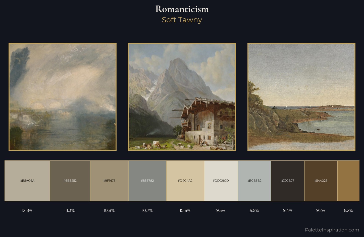 Romanticism Palette 7 — Soft Tawny