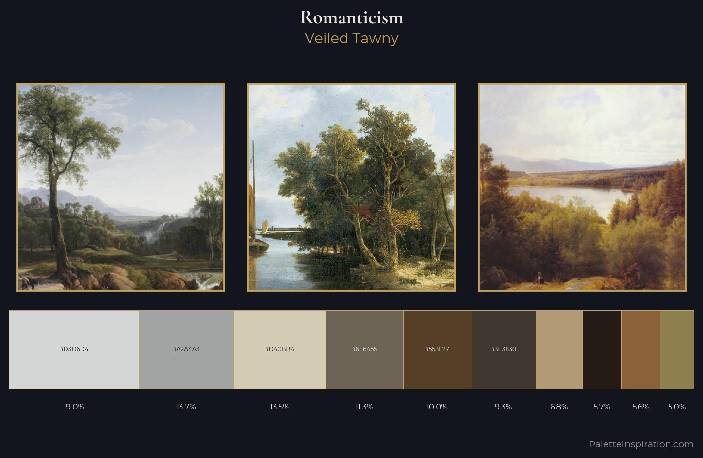 Romanticism Palette 13 — Veiled Tawny