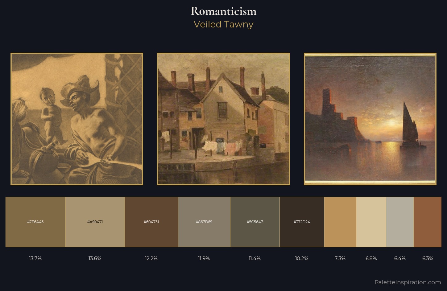 Romanticism Palette 14 — Veiled Tawny