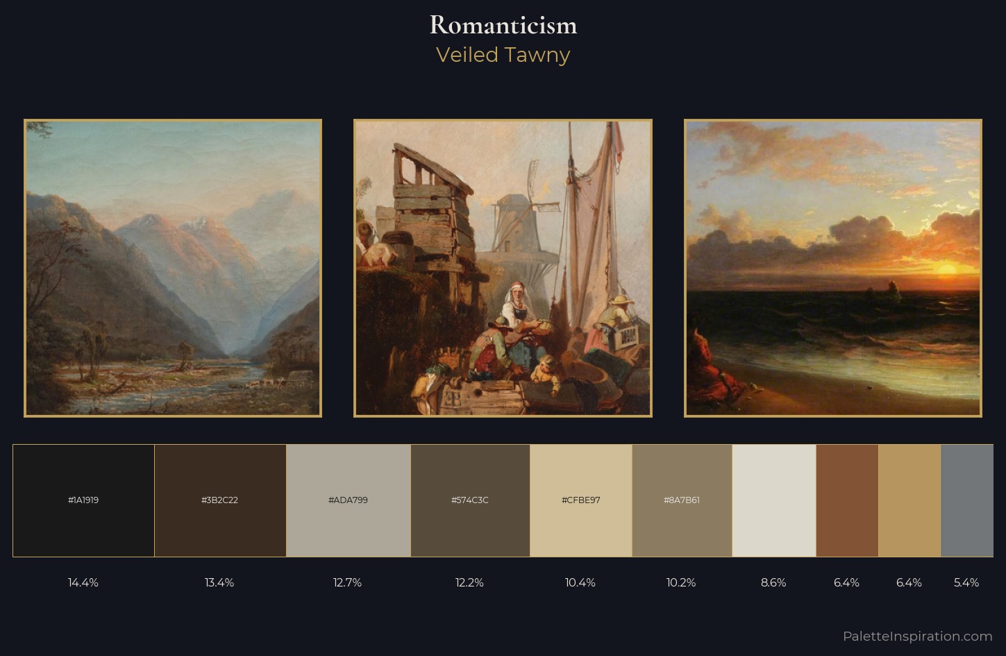 Romanticism Palette 15 — Veiled Tawny