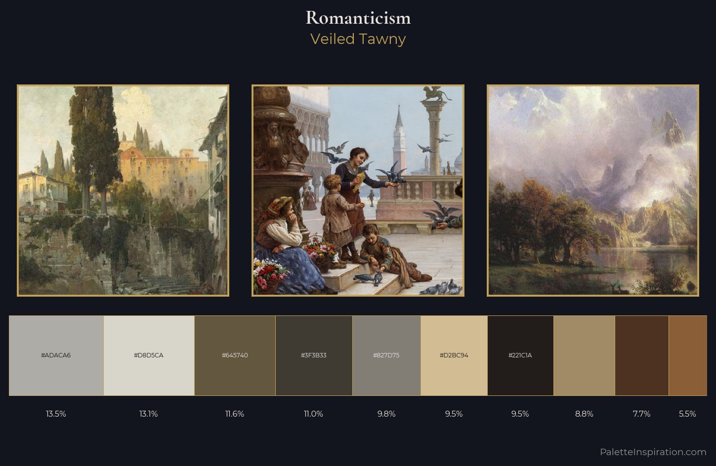 Romanticism Palette 19 — Veiled Tawny