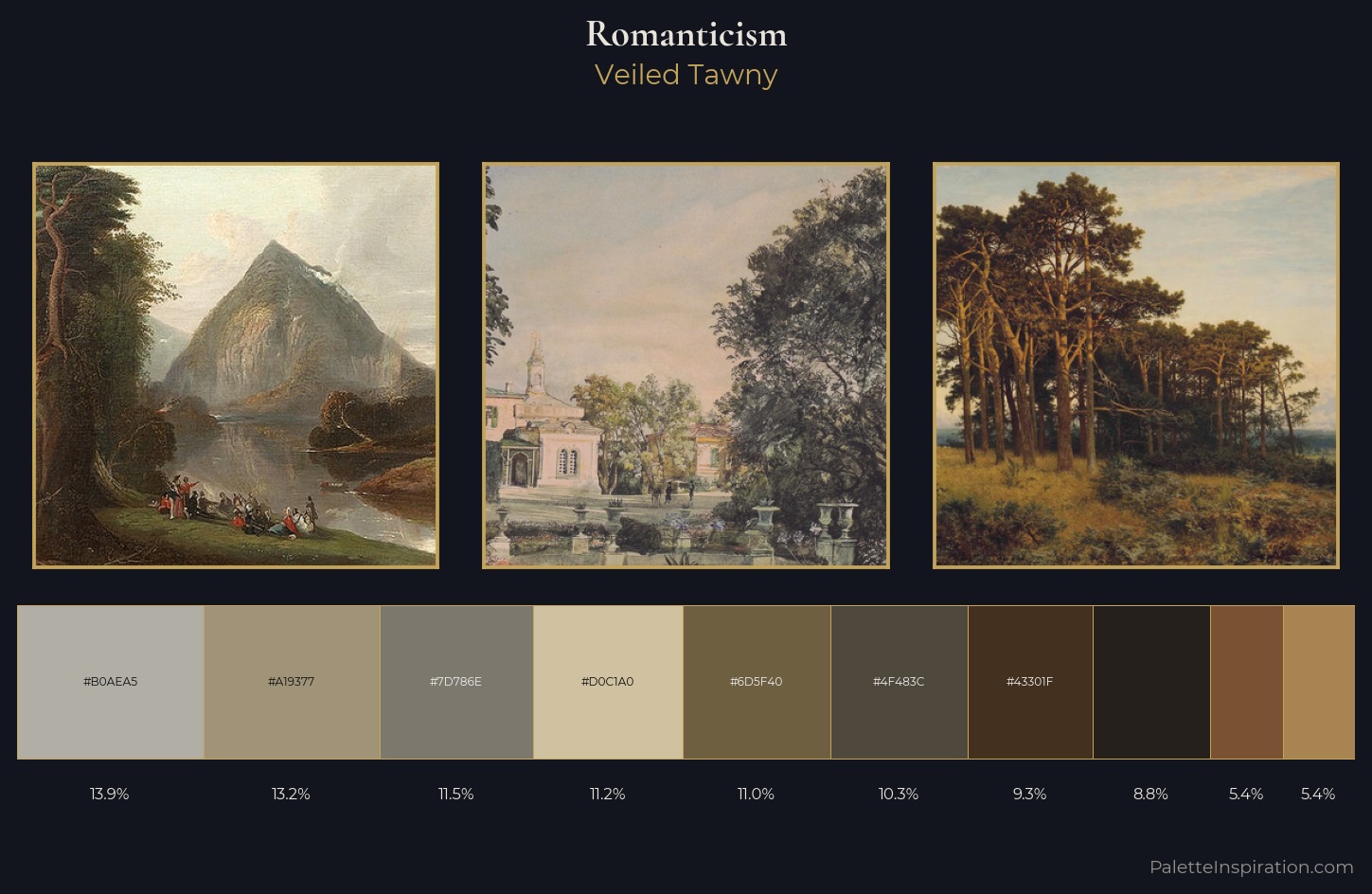 Romanticism Palette 24 — Veiled Tawny