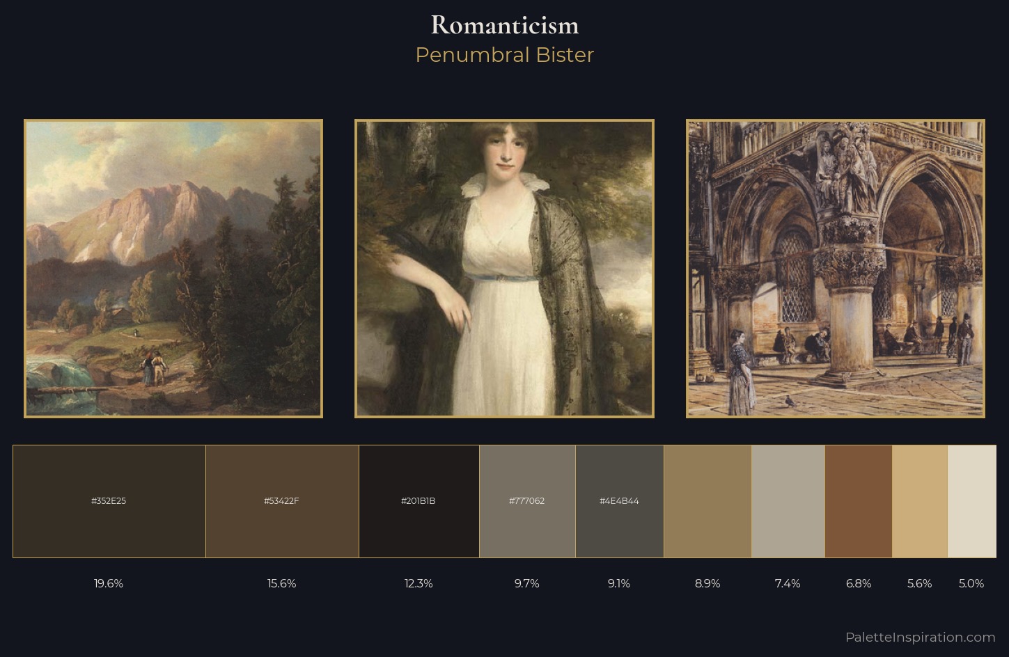 Romanticism Palette 25 — Penumbral Bister