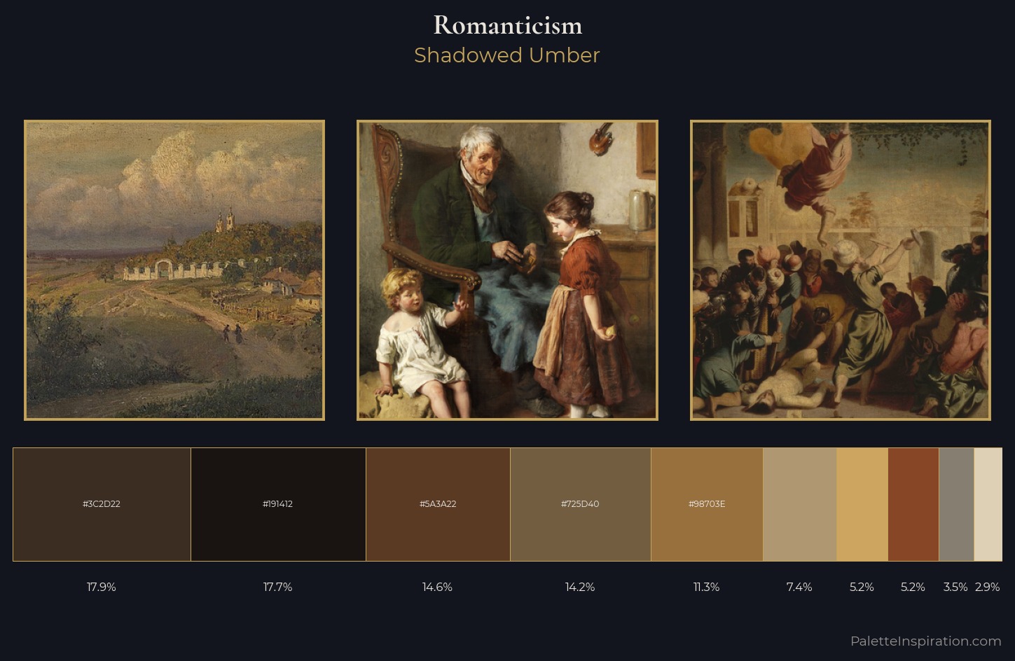 Romanticism Palette 26 — Shadowed Umber