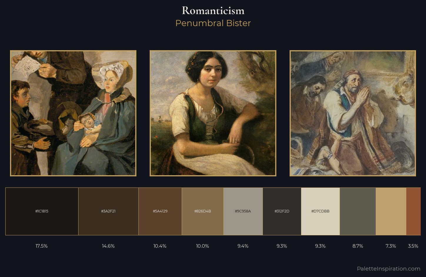 Romanticism Palette 28 — Penumbral Bister