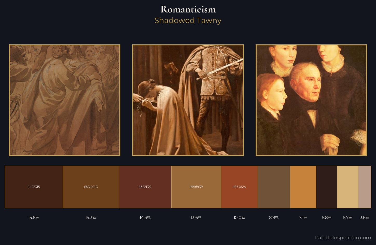 Romanticism Palette 29 — Shadowed Tawny