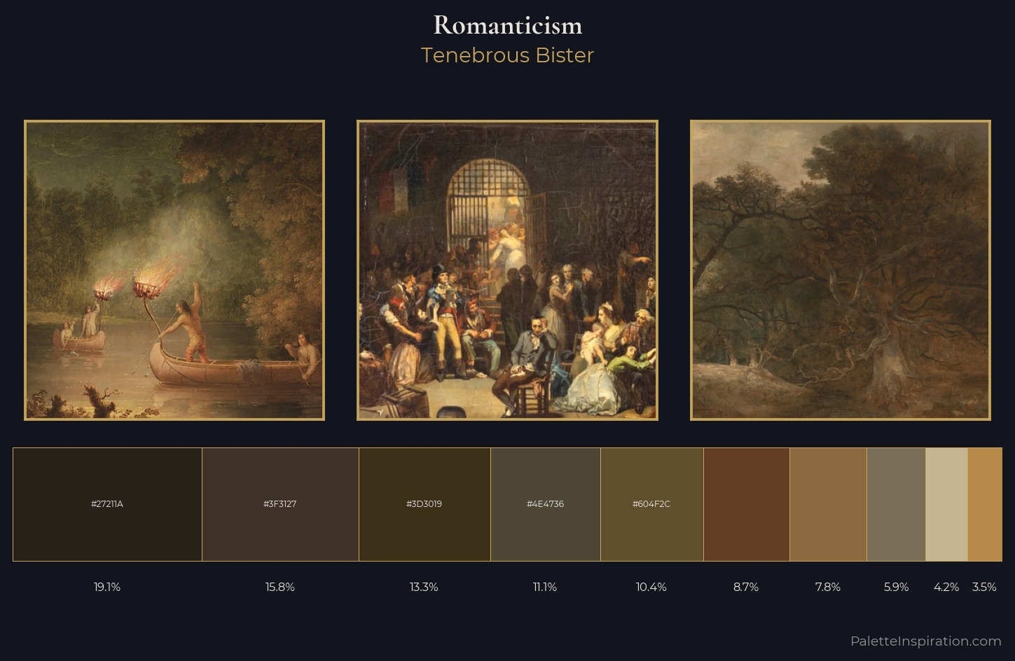 Romanticism Palette 31 — Tenebrous Bister