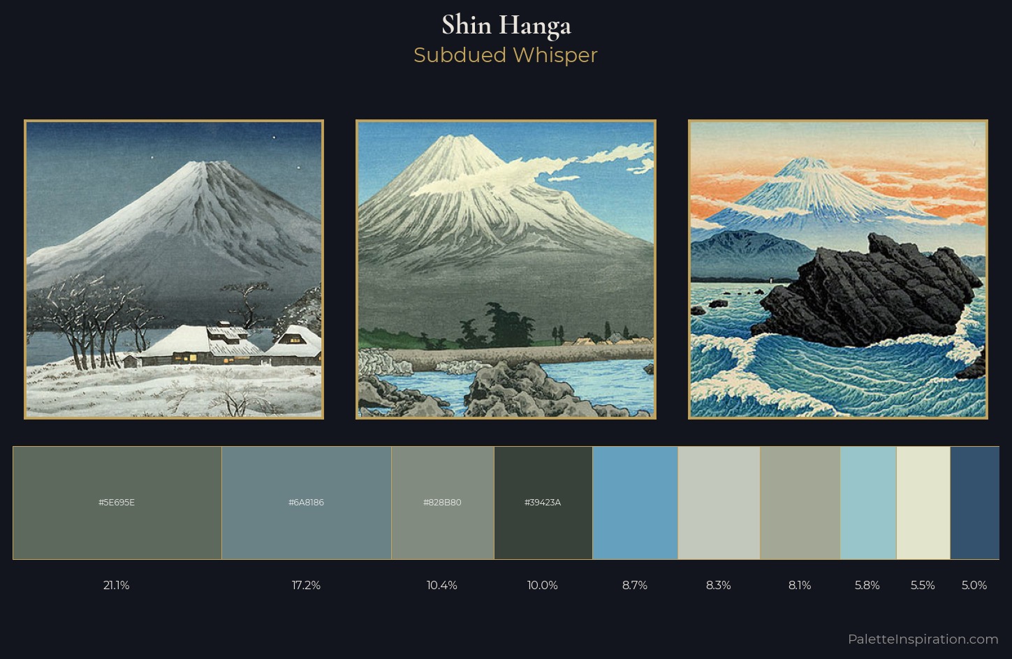 Shin-hanga Palette 2 — Subdued Whisper