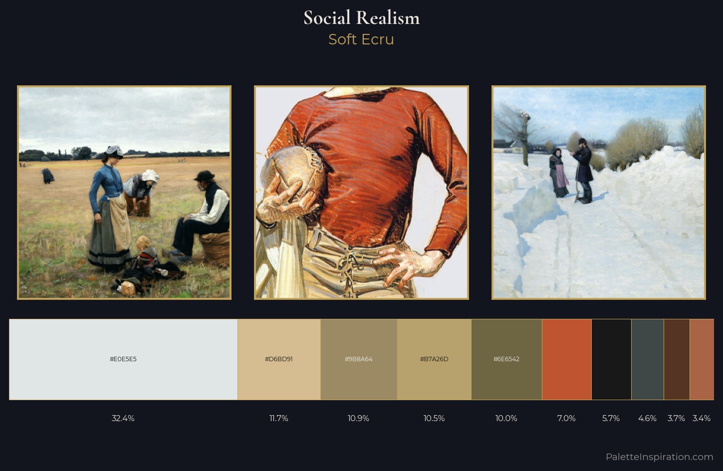 Social Realism Palette 2 — Soft Ecru