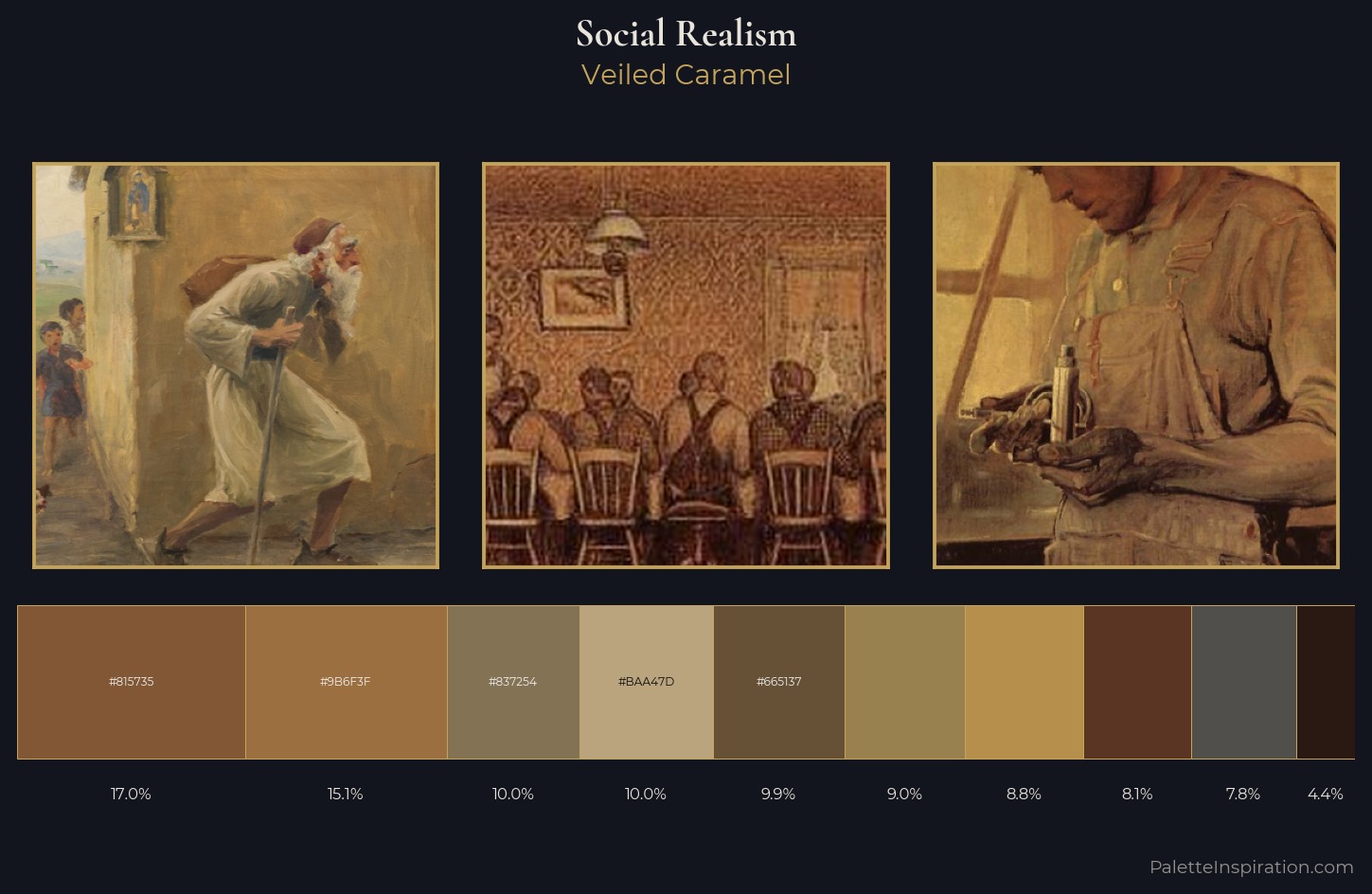 Social Realism Palette 9 — Veiled Caramel