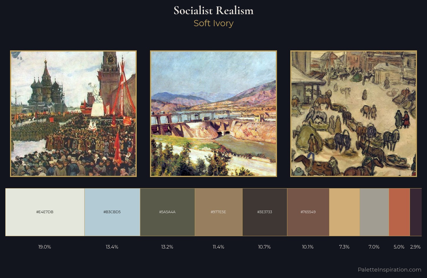 Socialist Realism Palette 3 — Soft Ivory
