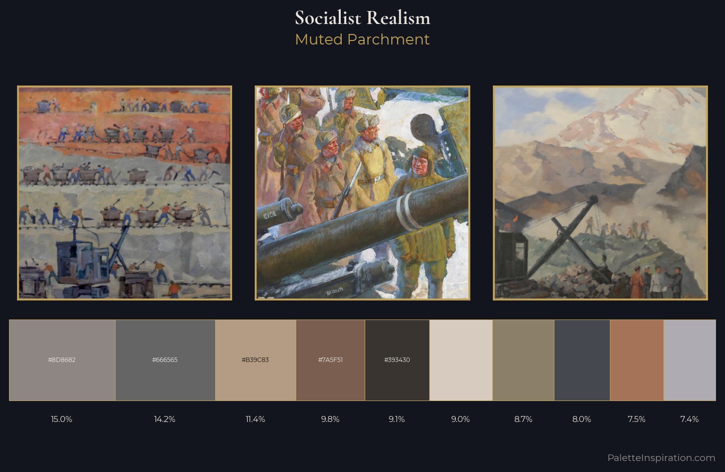 Socialist Realism Palette 4 — Muted Parchment
