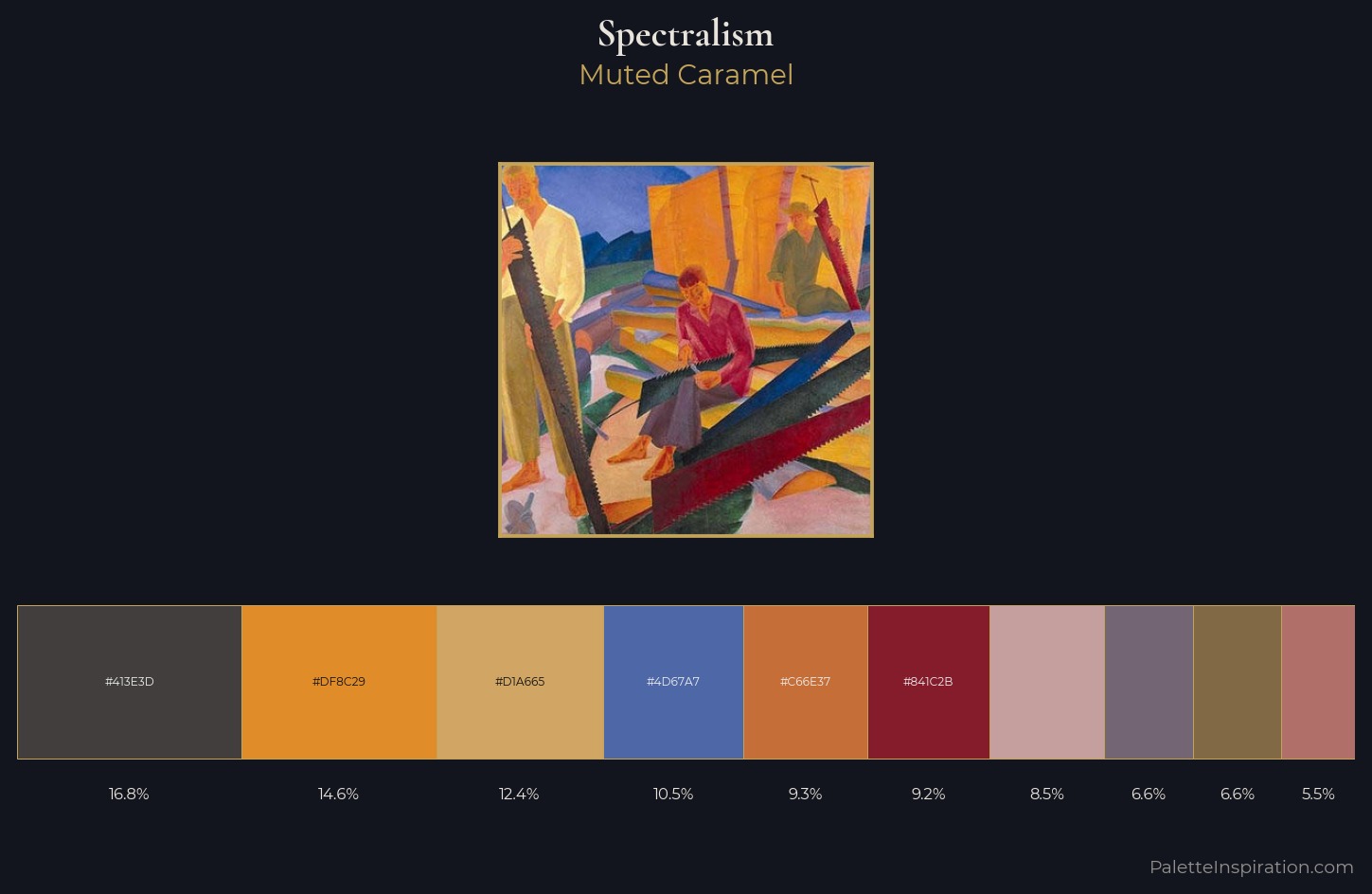 Spectralism Palette 3 — Muted Caramel