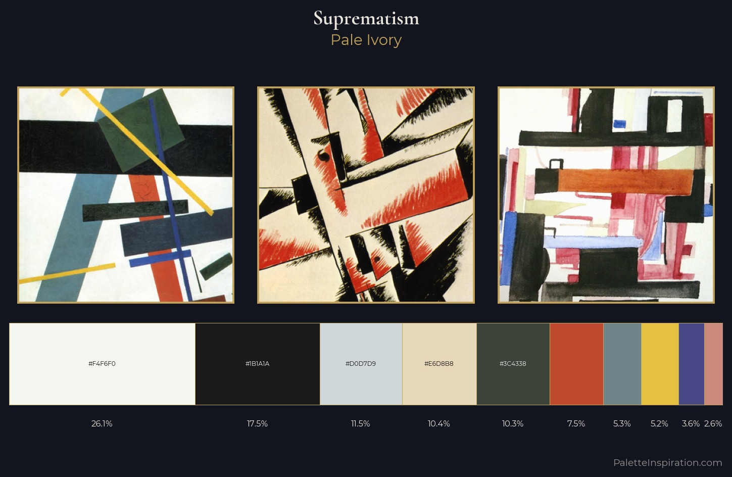 Suprematism Palette 3 — Pale Ivory