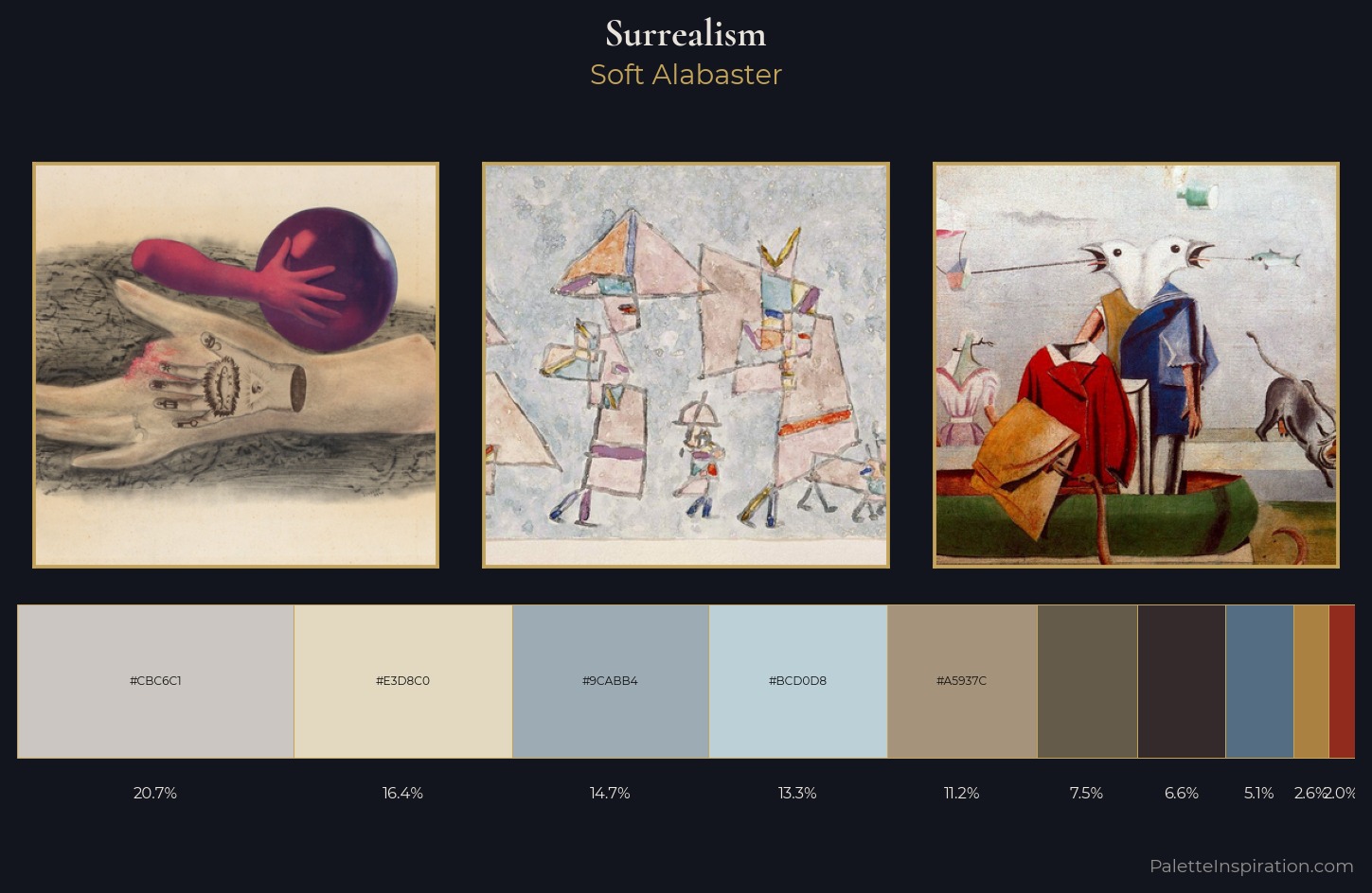 Surrealism Palette 6 — Soft Alabaster