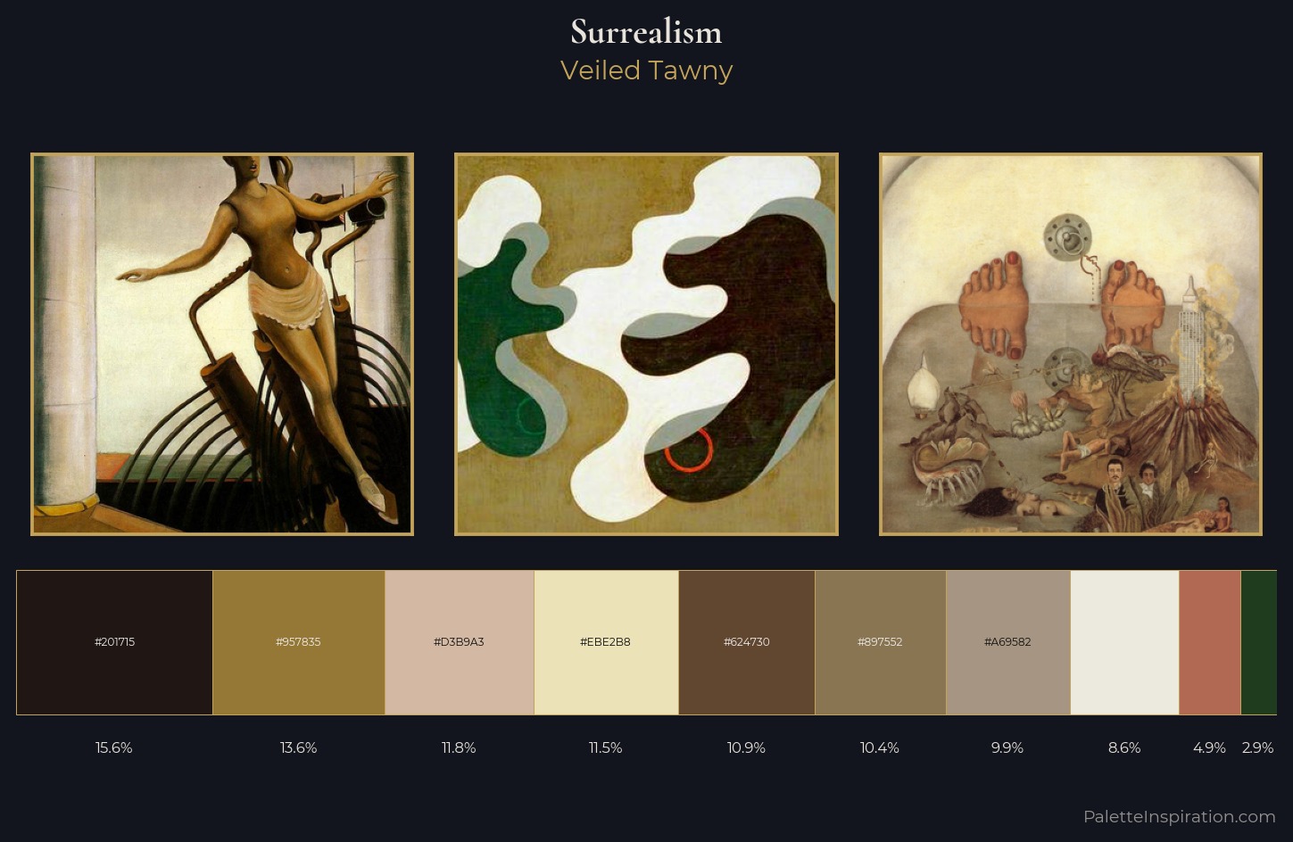 Surrealism Palette 8 — Veiled Tawny