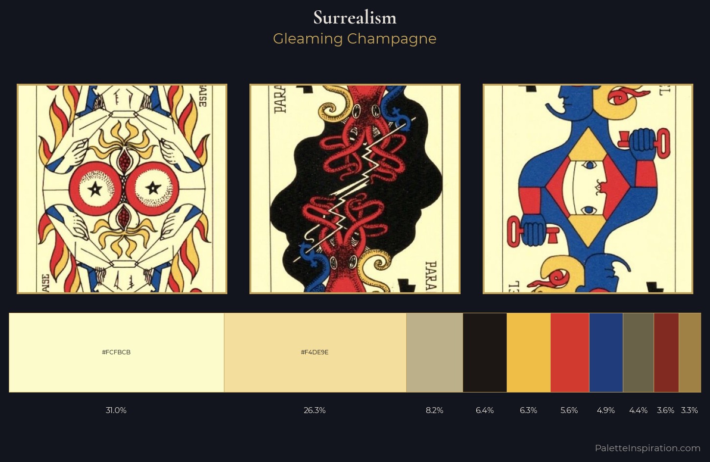 Surrealism Palette 10 — Gleaming Champagne