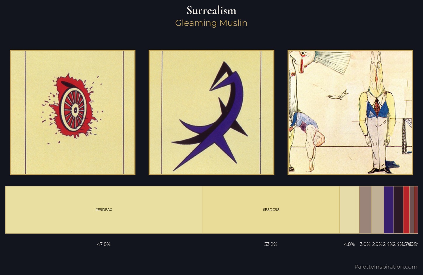 Surrealism Palette 12 — Gleaming Muslin