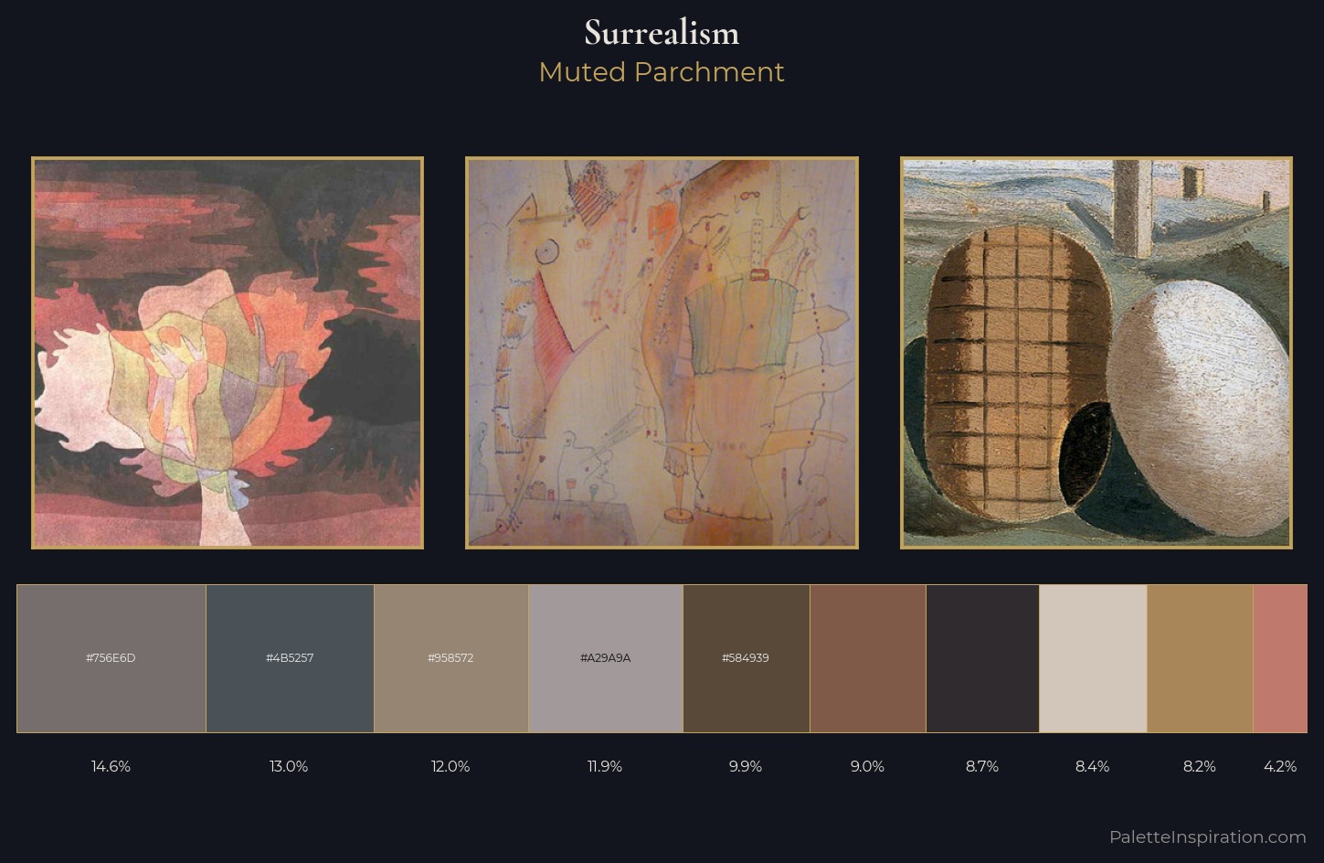 Surrealism Palette 15 — Muted Parchment