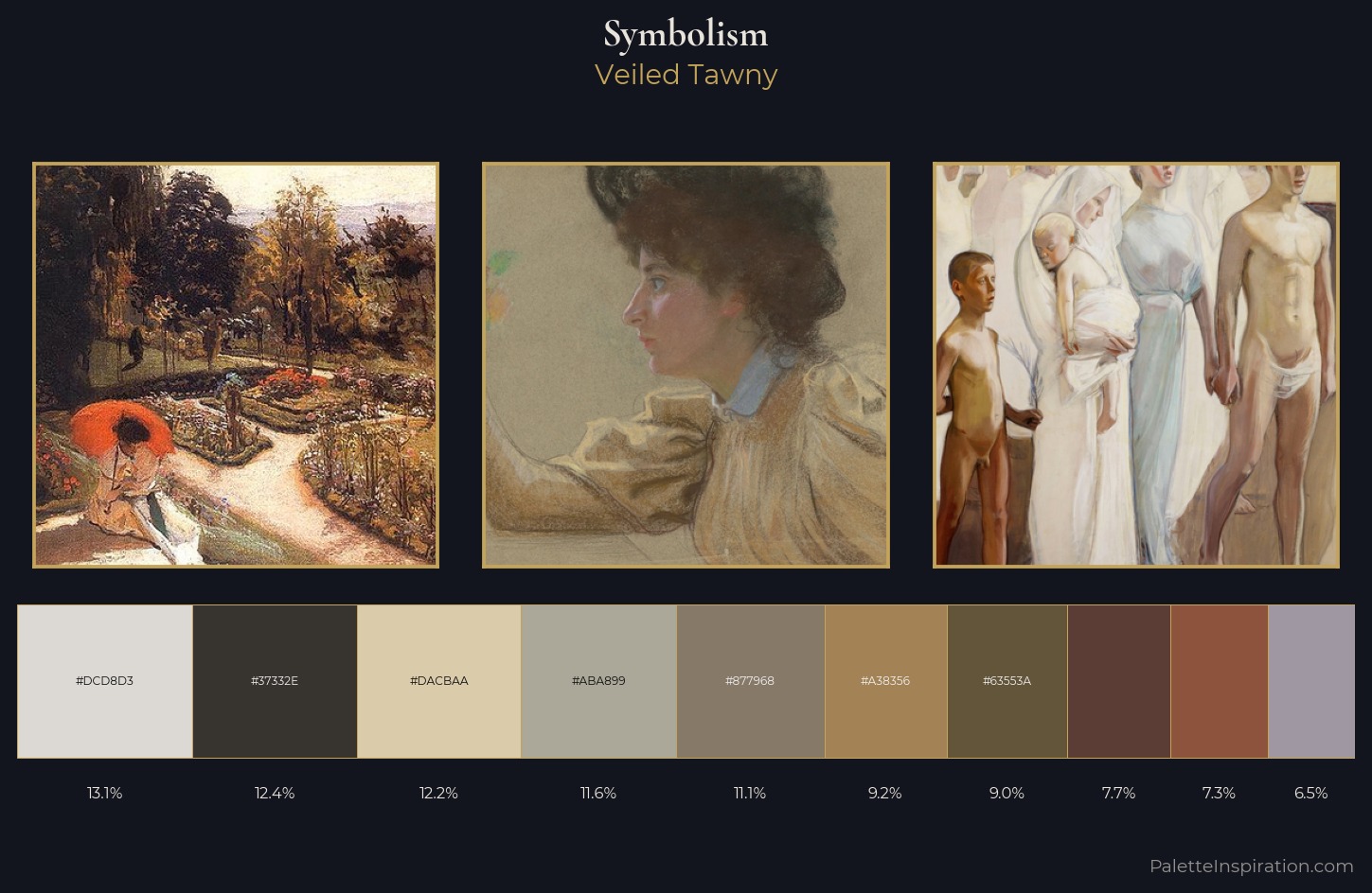 Symbolism Palette 13 — Veiled Tawny