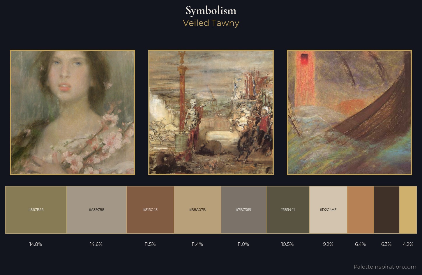 Symbolism Palette 14 — Veiled Tawny