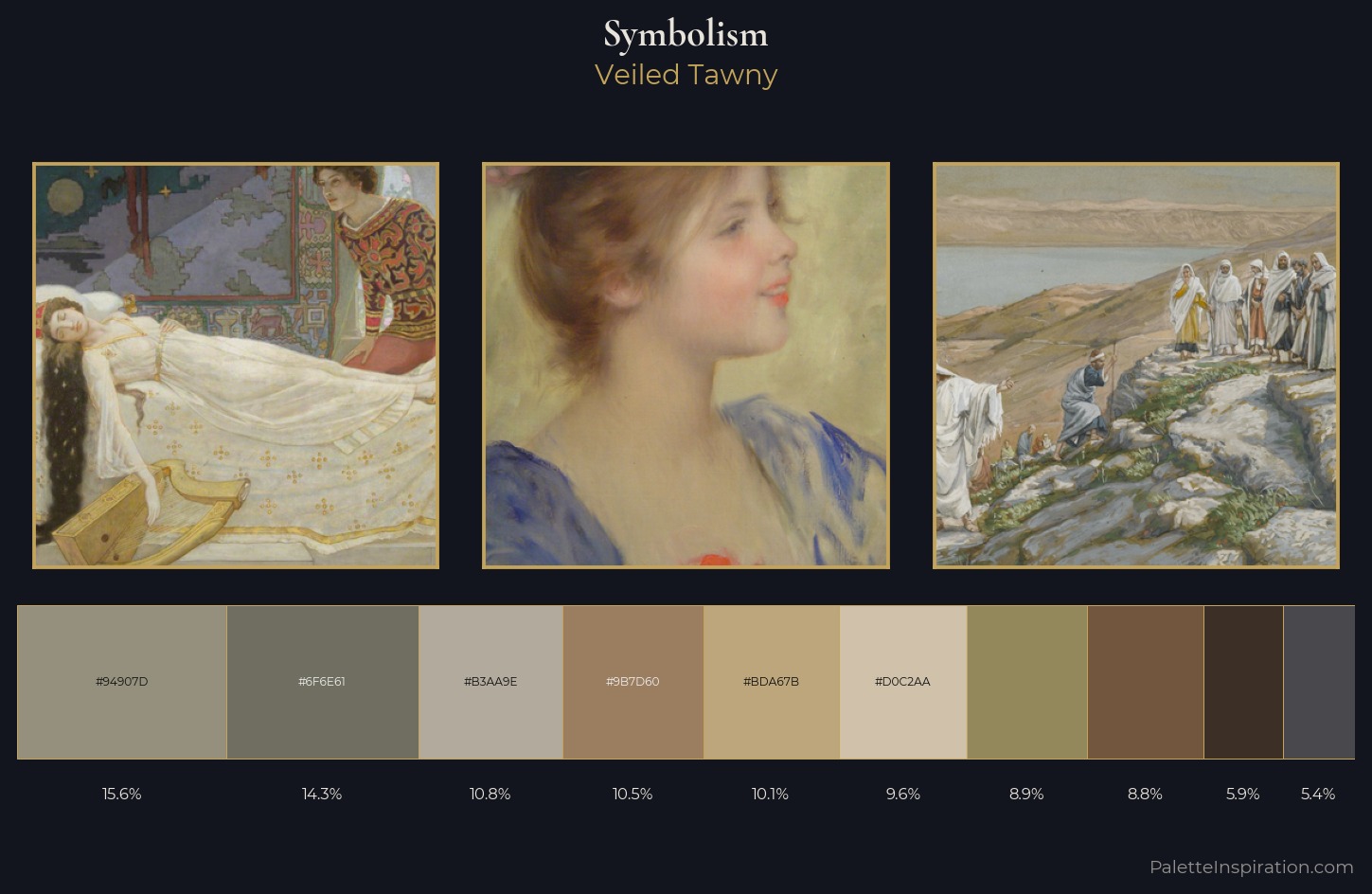 Symbolism Palette 18 — Veiled Tawny