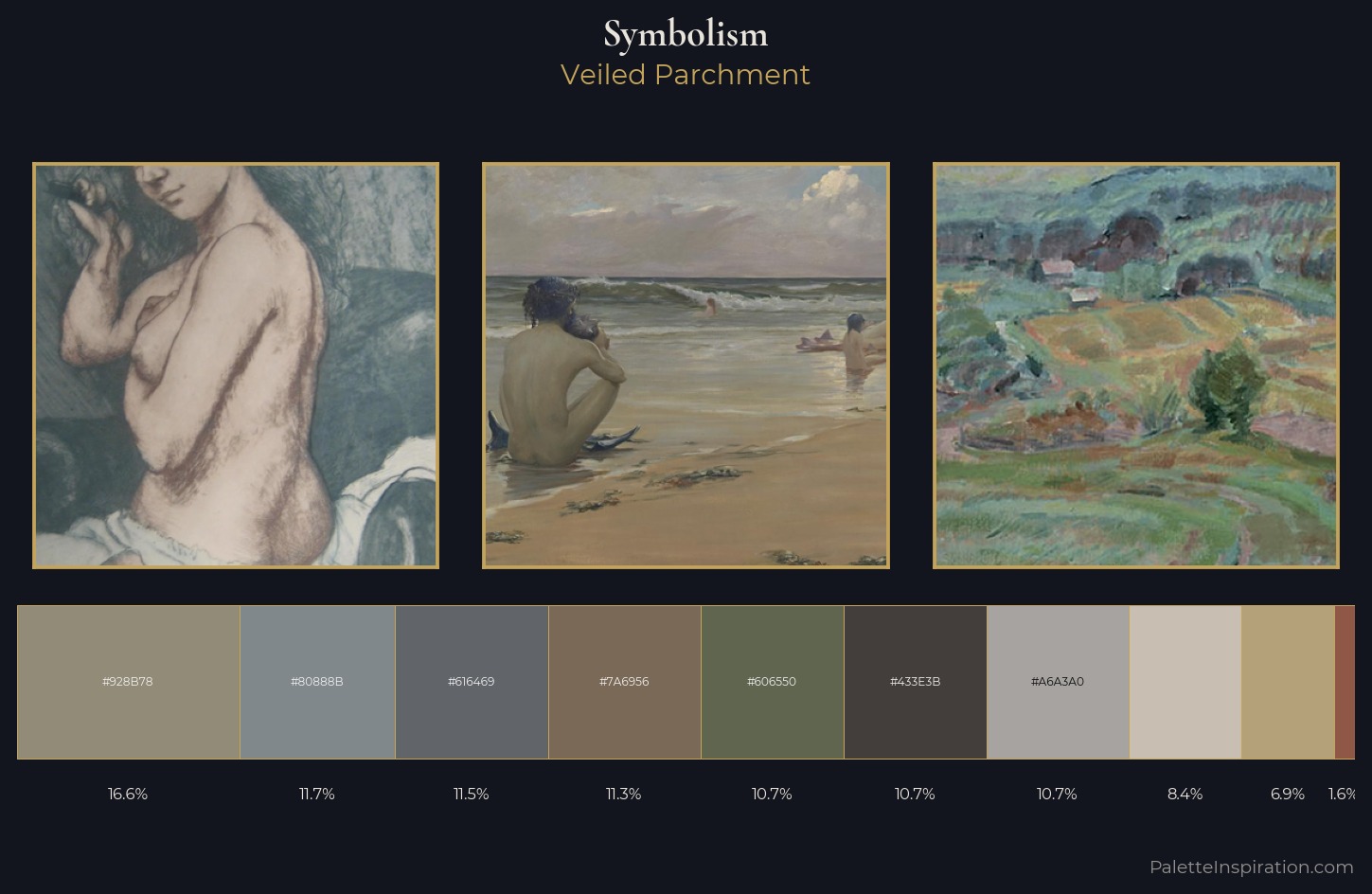 Symbolism Palette 19 — Veiled Parchment