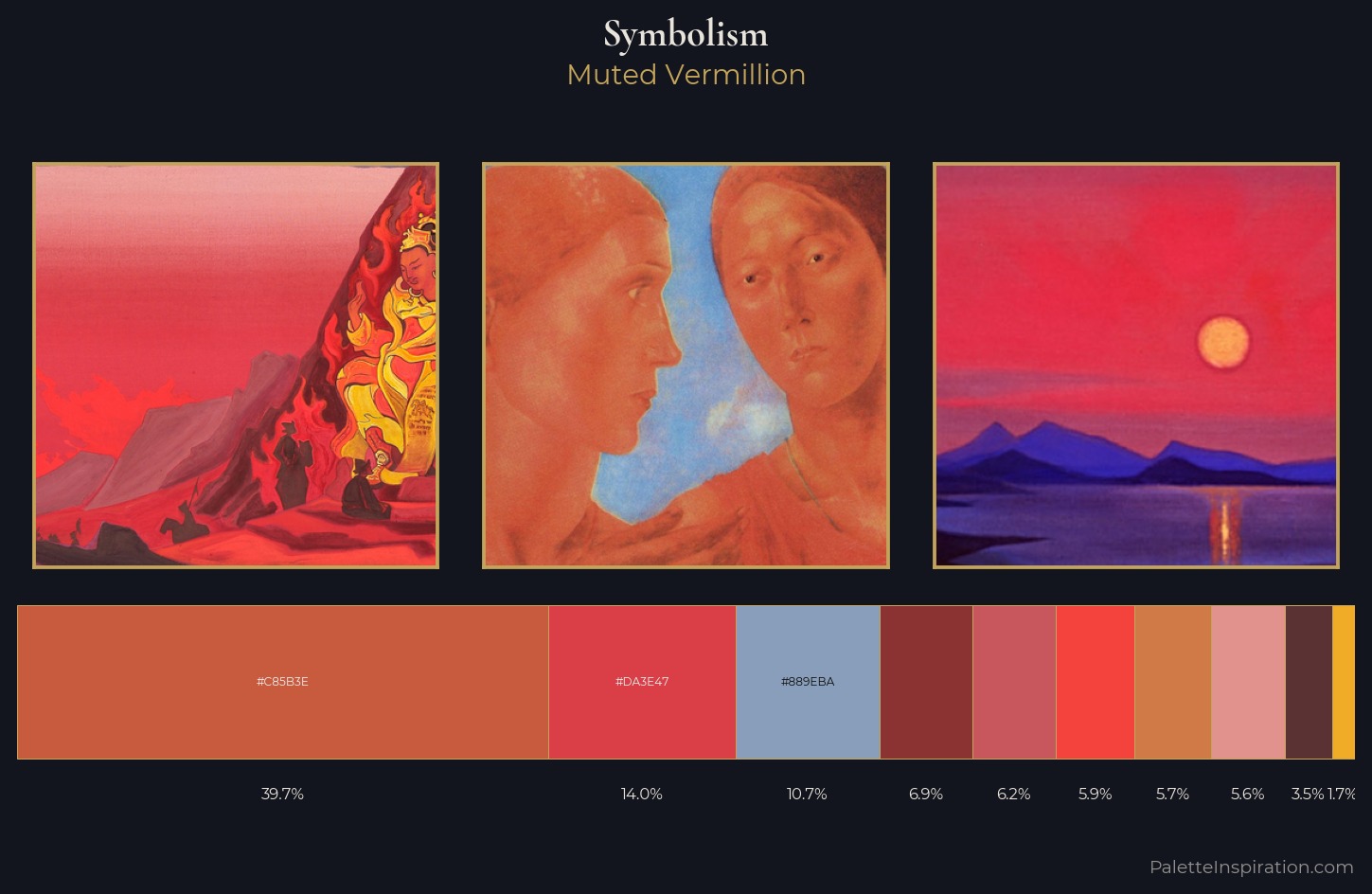 Symbolism Palette 21 — Muted Vermillion