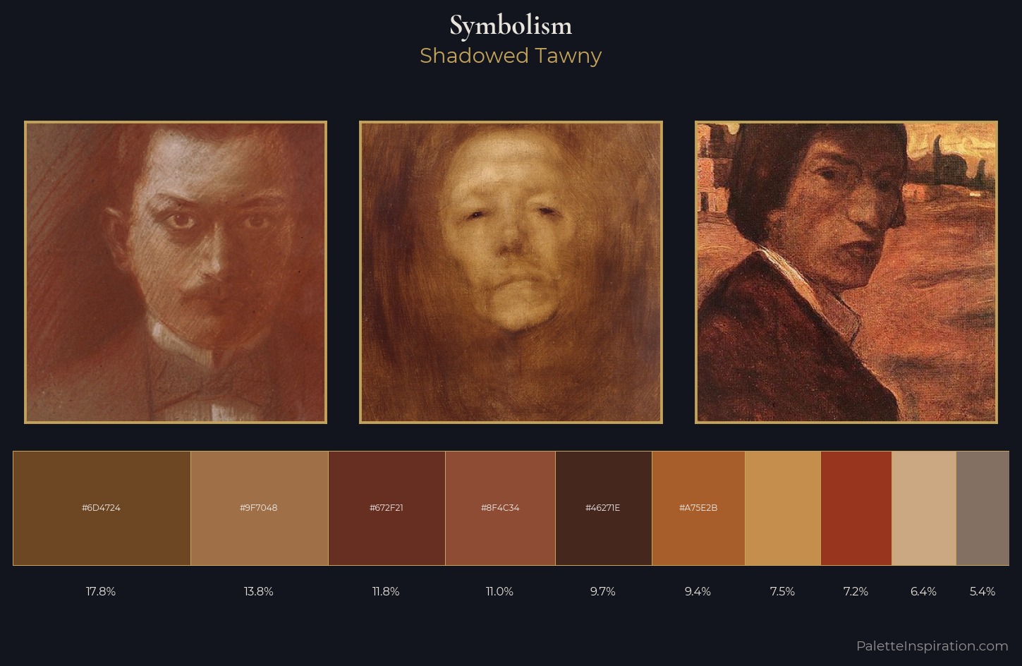 Symbolism Palette 40 — Shadowed Tawny