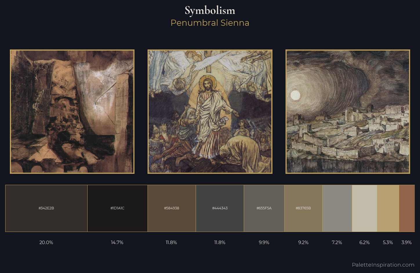 Symbolism Palette 41 — Penumbral Sienna