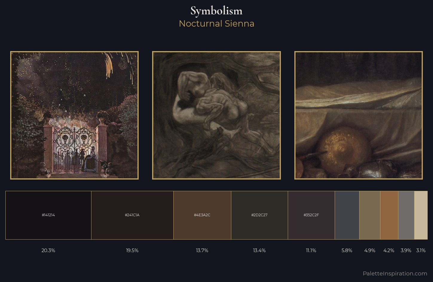 Symbolism Palette 45 — Nocturnal Sienna