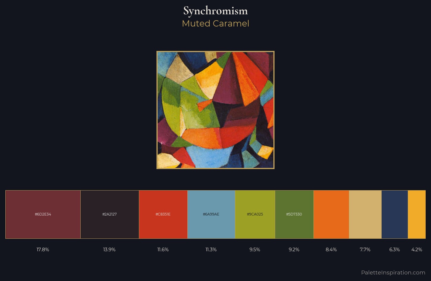 Synchromism Palette 2 — Muted Caramel