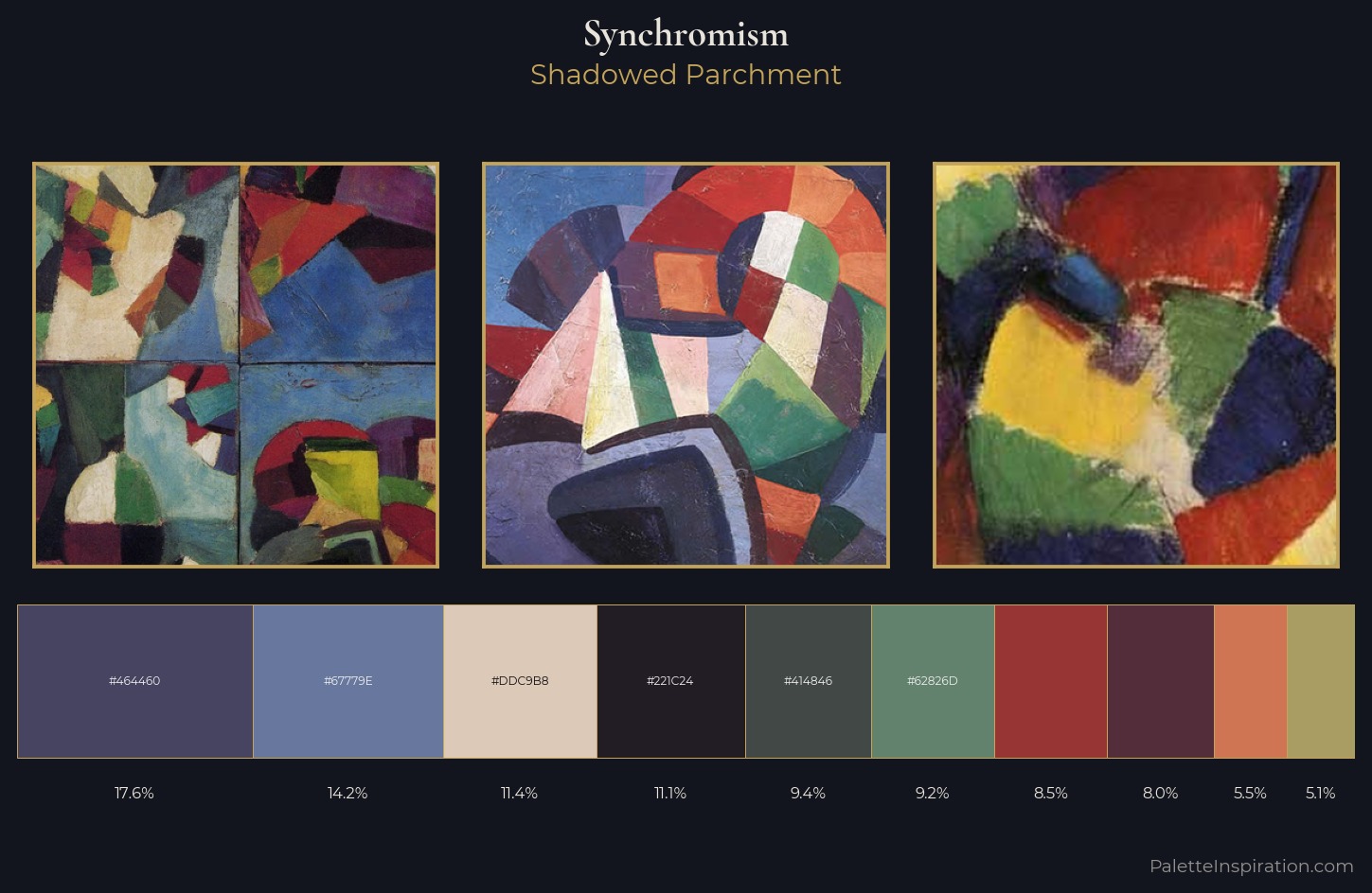 Synchromism Palette 3 — Shadowed Parchment