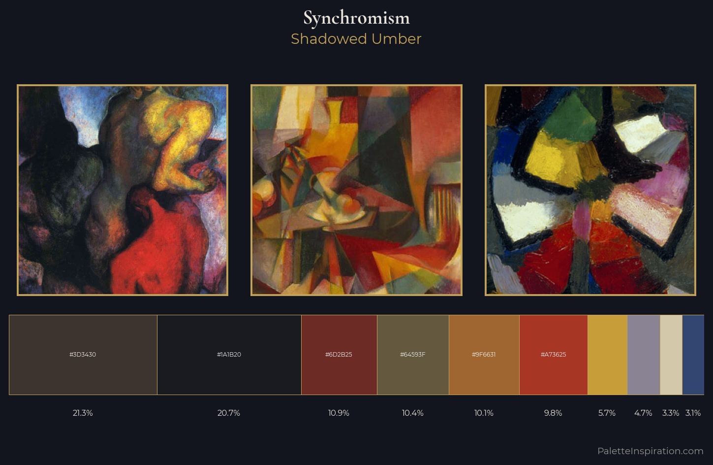Synchromism Palette 4 — Shadowed Umber