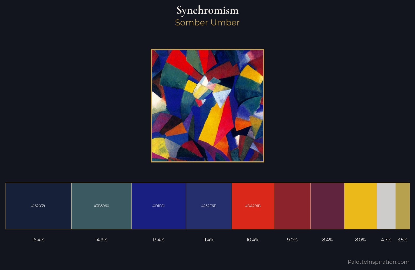 Synchromism Palette 5 — Somber Umber