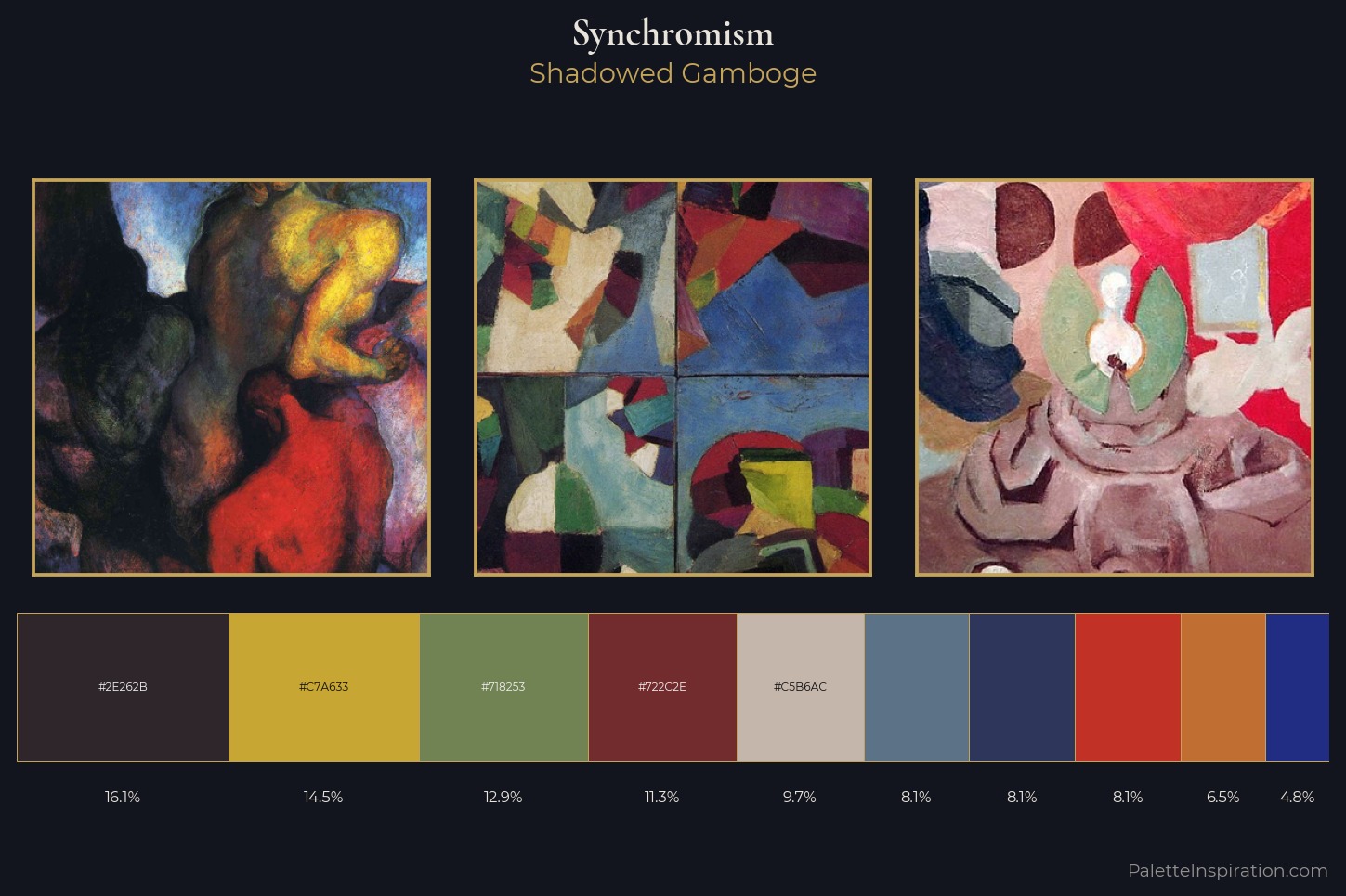 Synchromism Master Palette — Shadowed Gamboge