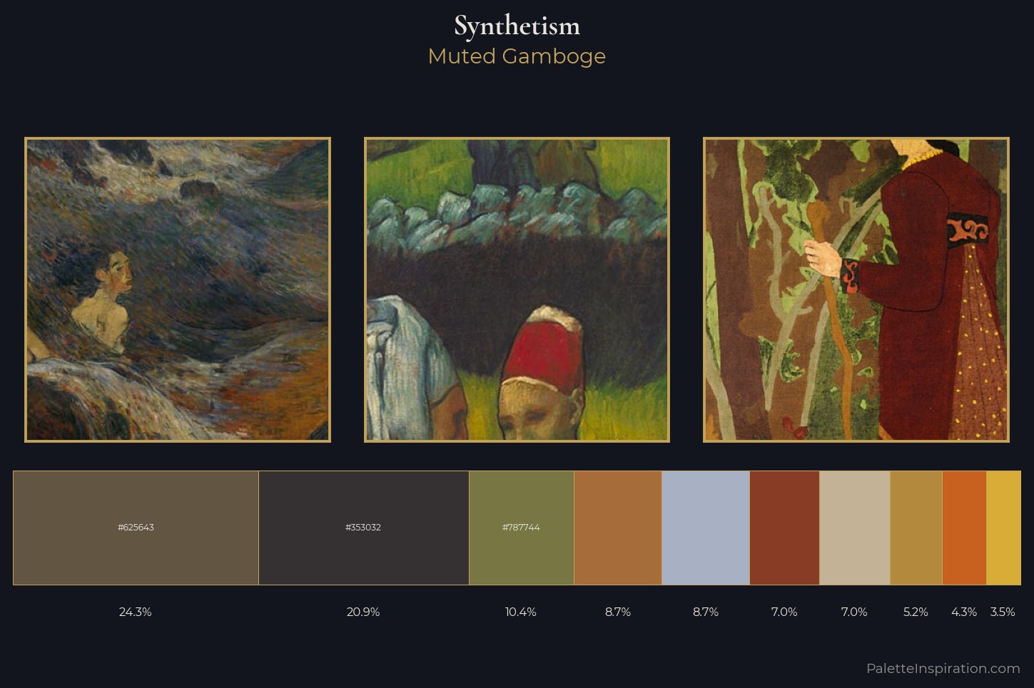 Synthetism Master Palette — Muted Gamboge