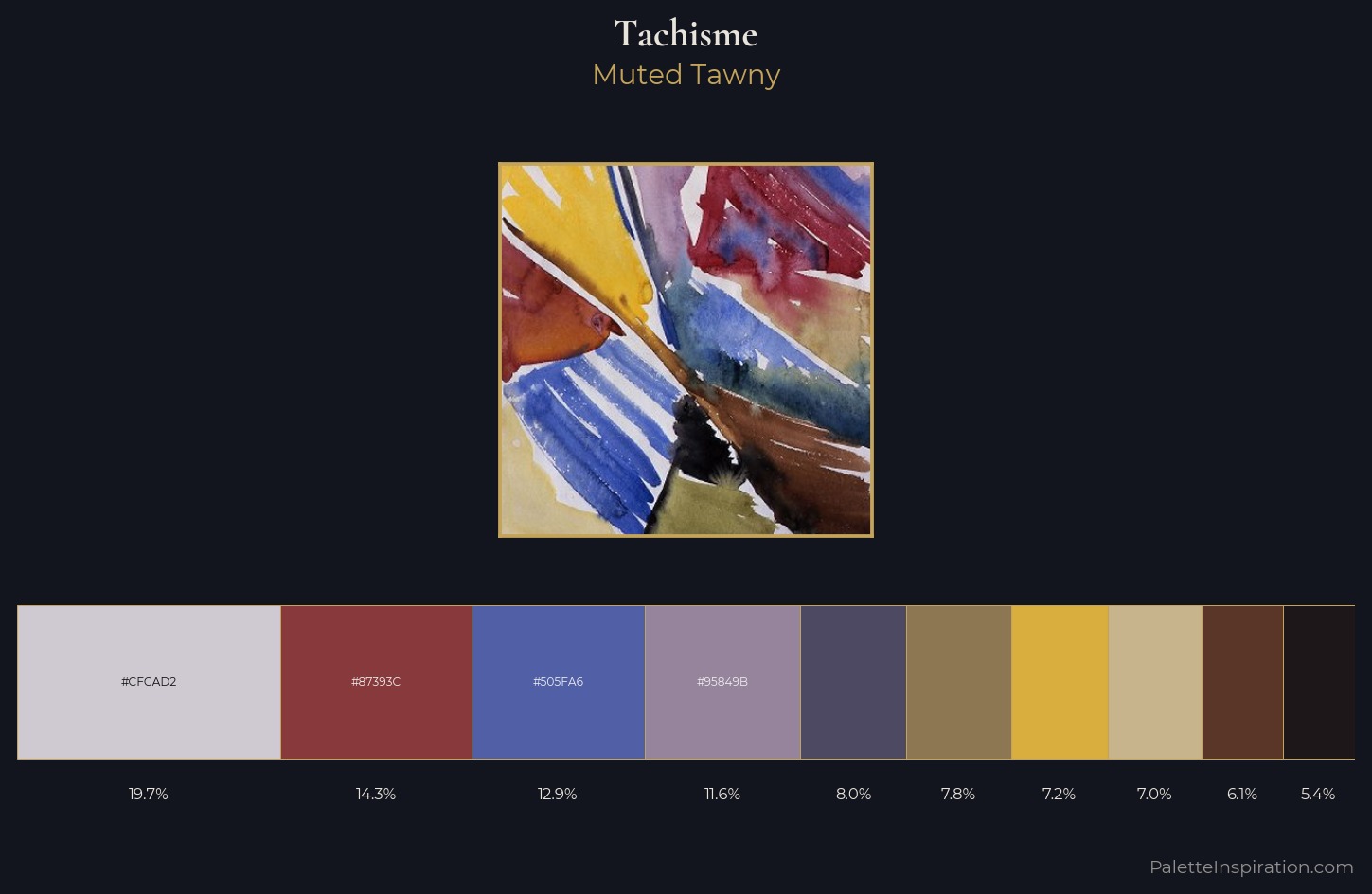 Tachisme Palette 2 — Muted Tawny