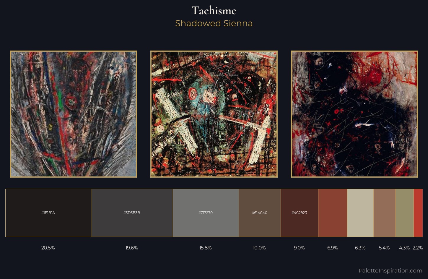 Tachisme Palette 5 — Shadowed Sienna