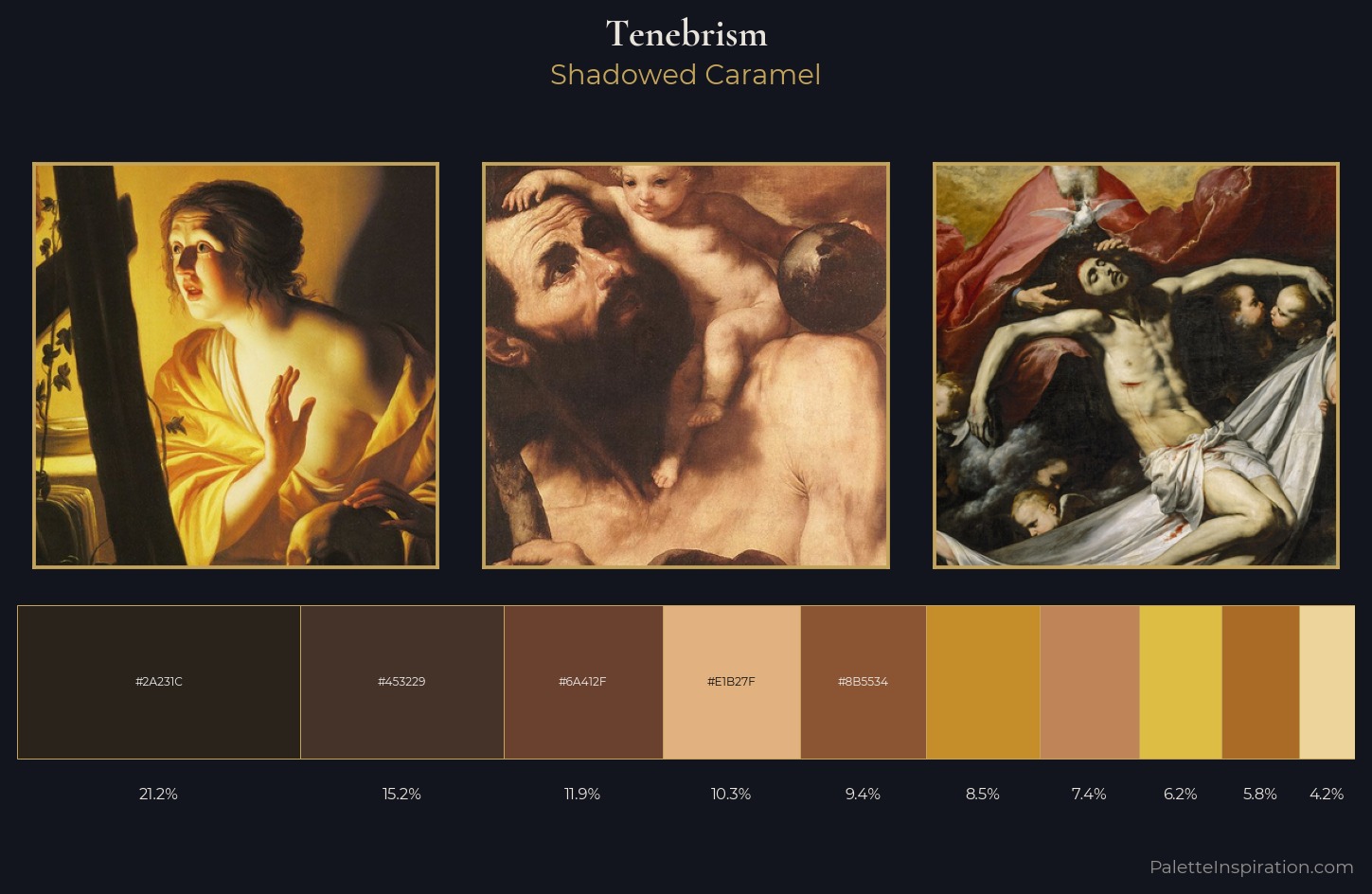 Tenebrism Palette 2 — Shadowed Caramel