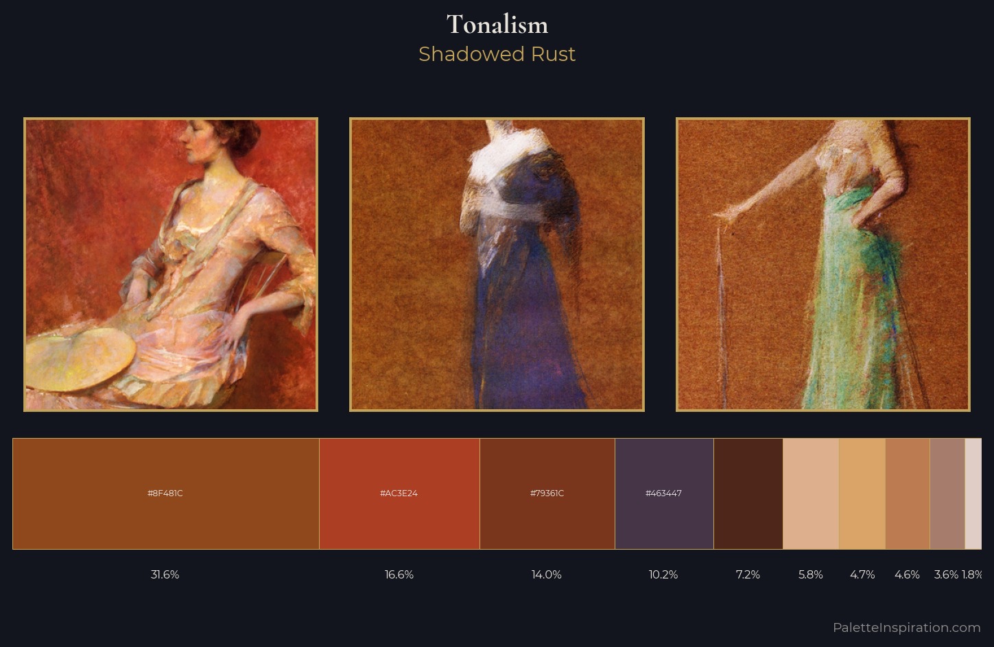 Tonalism Palette 9 — Shadowed Rust