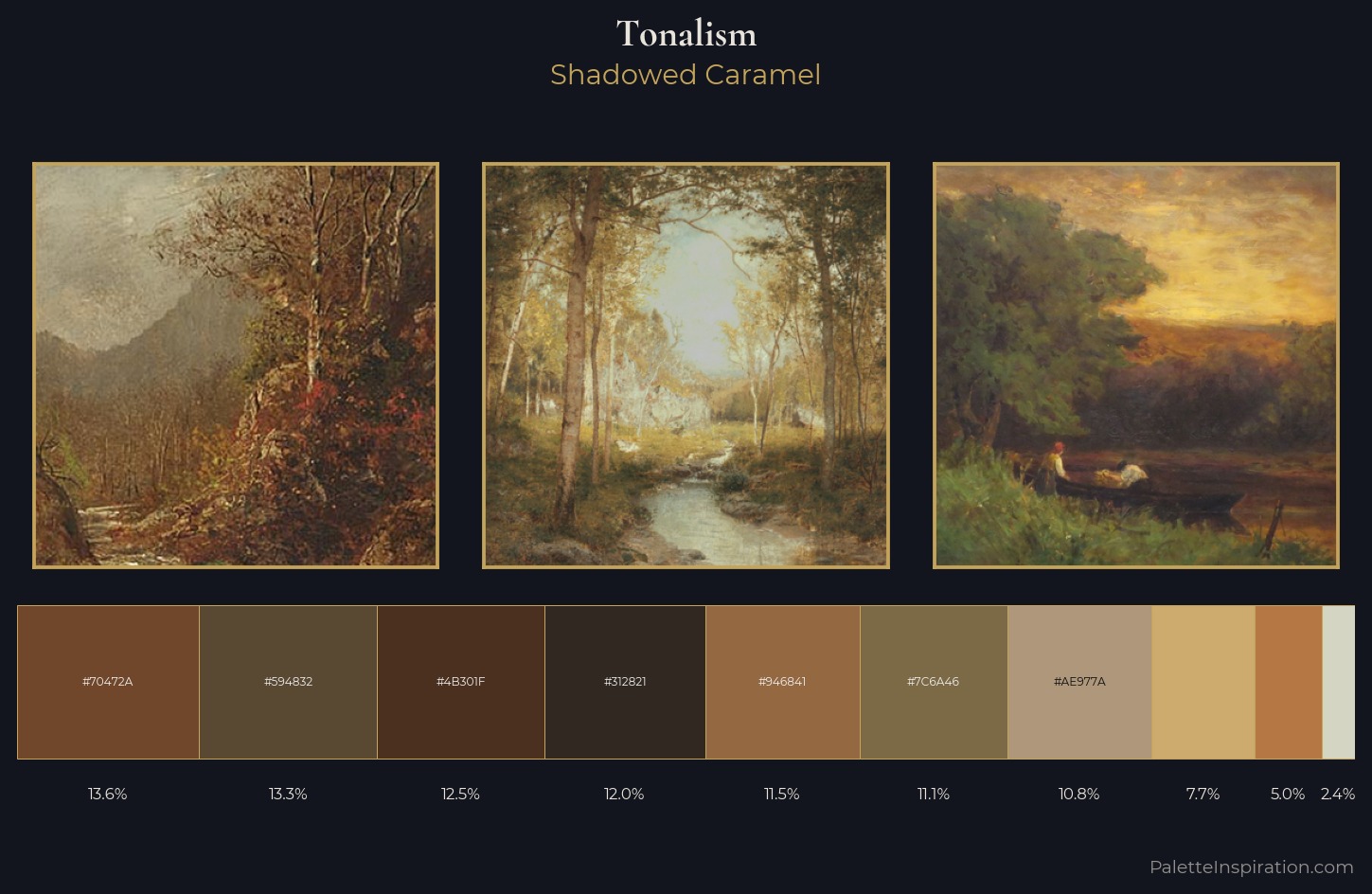 Tonalism Palette 11 — Shadowed Caramel